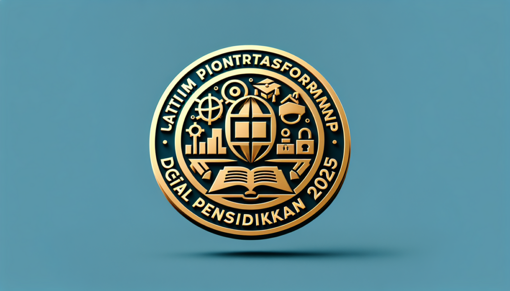 alt_text: Logo "Jatim Pionir Transformasi Digital Pendidikan 2025" dengan ikon digital dan simbol pendidikan.