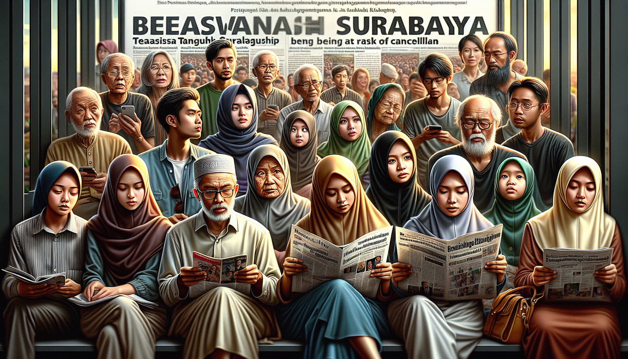 alt_text: Poster Beasiswa Tangguh Surabaya terancam dibatalkan, mengundang perhatian masyarakat.