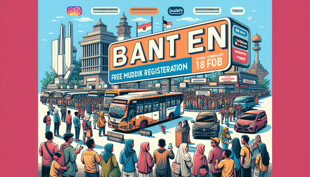 alt_text: Poster Mudik Gratis 2026, Warga Banten berkesempatan pulang kampung tanpa biaya.