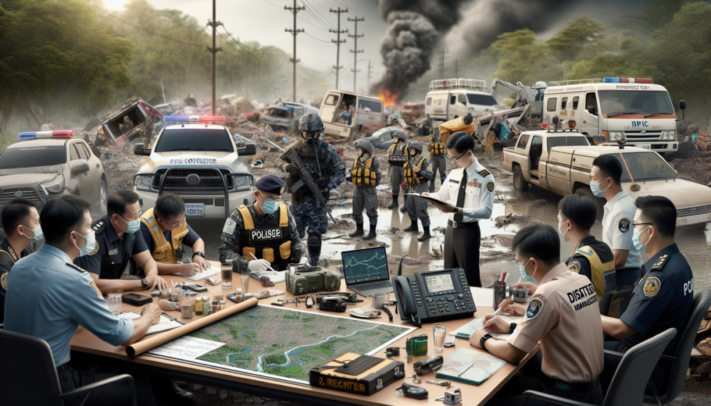 alt_text: Peta dan ikon badai, memprediksi ancaman hidrometeorologi beruntun di Nusantara.