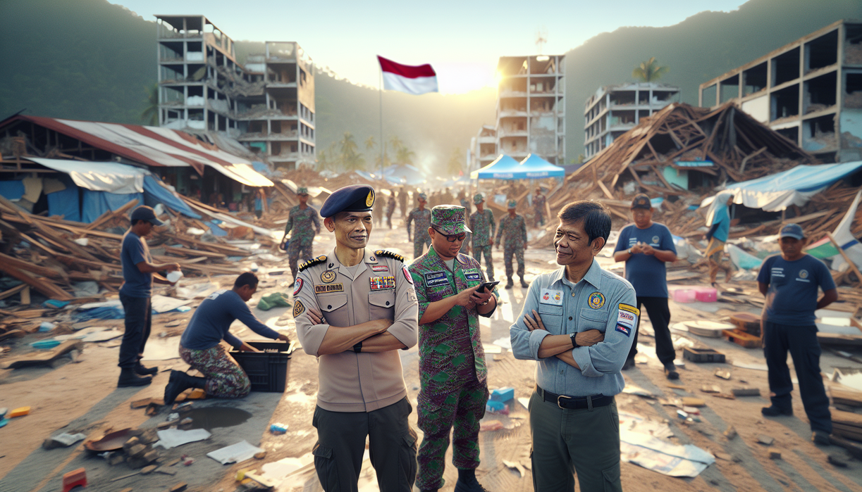 alt_text: Orang merayakan Idulfitri sambil memperlihatkan kemajuan pemulihan di Aceh Tamiang.