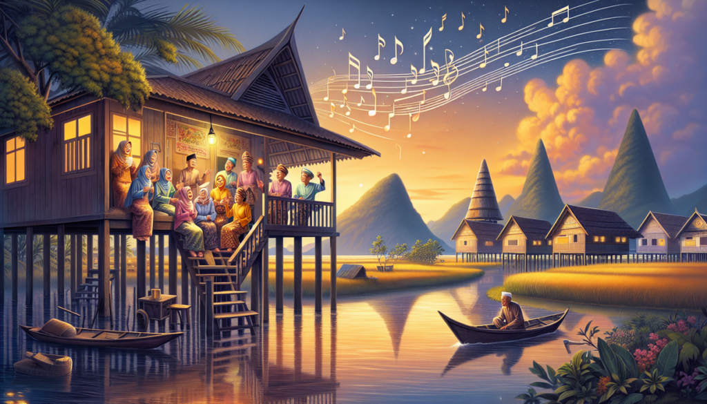 alt_text: Orang-orang berkumpul, menikmati musik saat perjalanan mudik, mengingat kampung halaman.