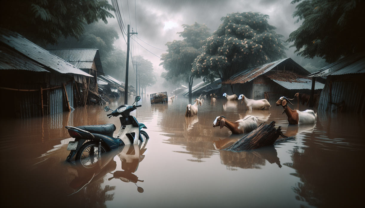 alt_text: Pelajaran dari Desa Oekopa tentang strategi pemasaran risiko banjir.
