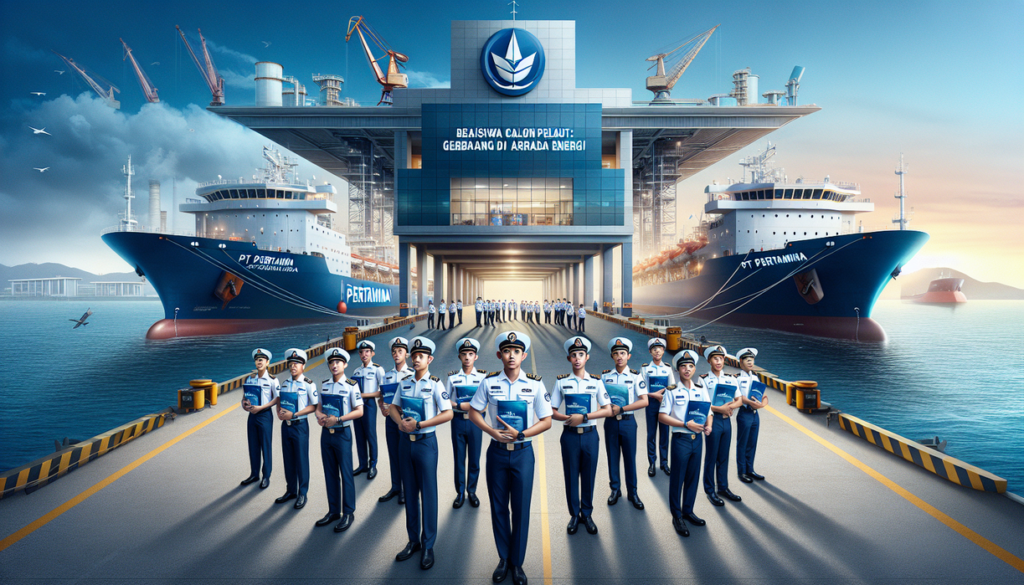 alt_text: Poster Beasiswa Calon Pelaut: Peluang karier di armada energi. Bergabunglah sekarang!
