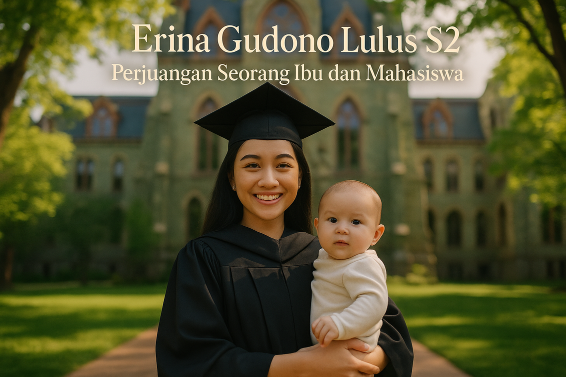 alt_text: Erina Gudono membahas studi S2, peran sebagai ibu baru, dan arti ambisi dalam hidupnya.