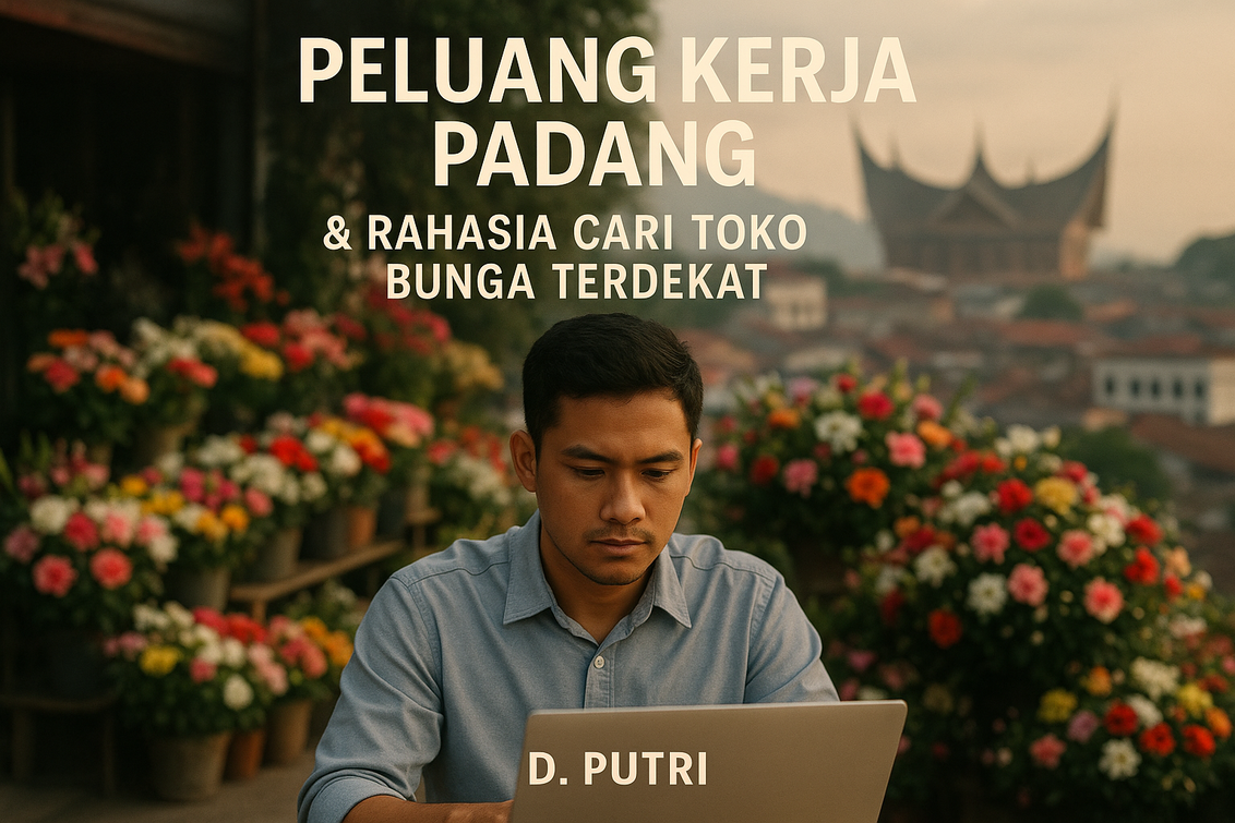 alt_text: "Info peluang kerja di Padang dan tips menemukan toko bunga terdekat."