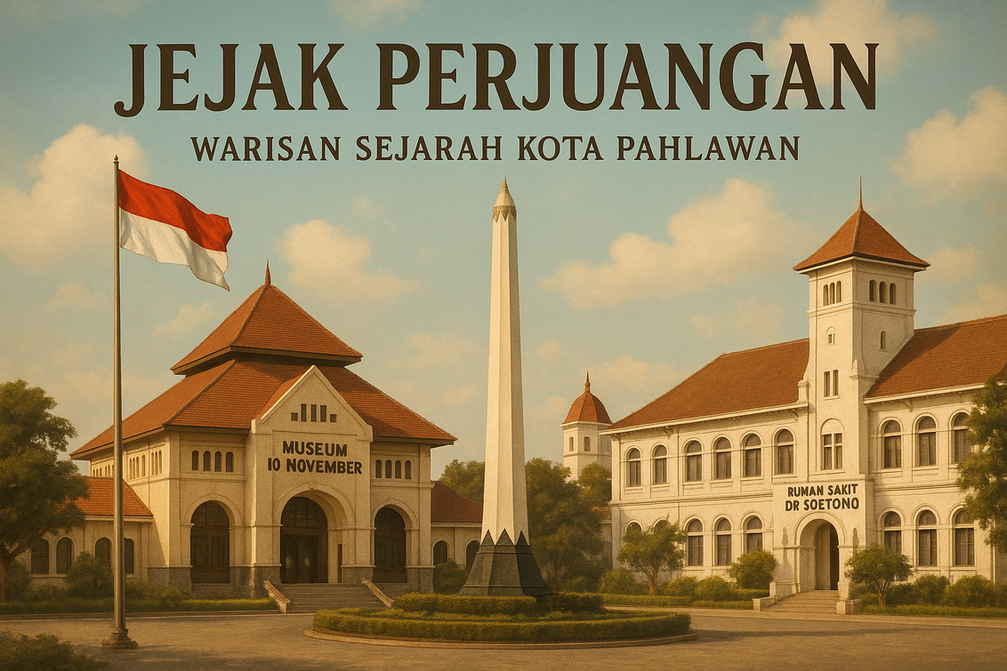 alt_text: Siswa berkeliling museum di Surabaya, belajar sejarah sambil berlibur.